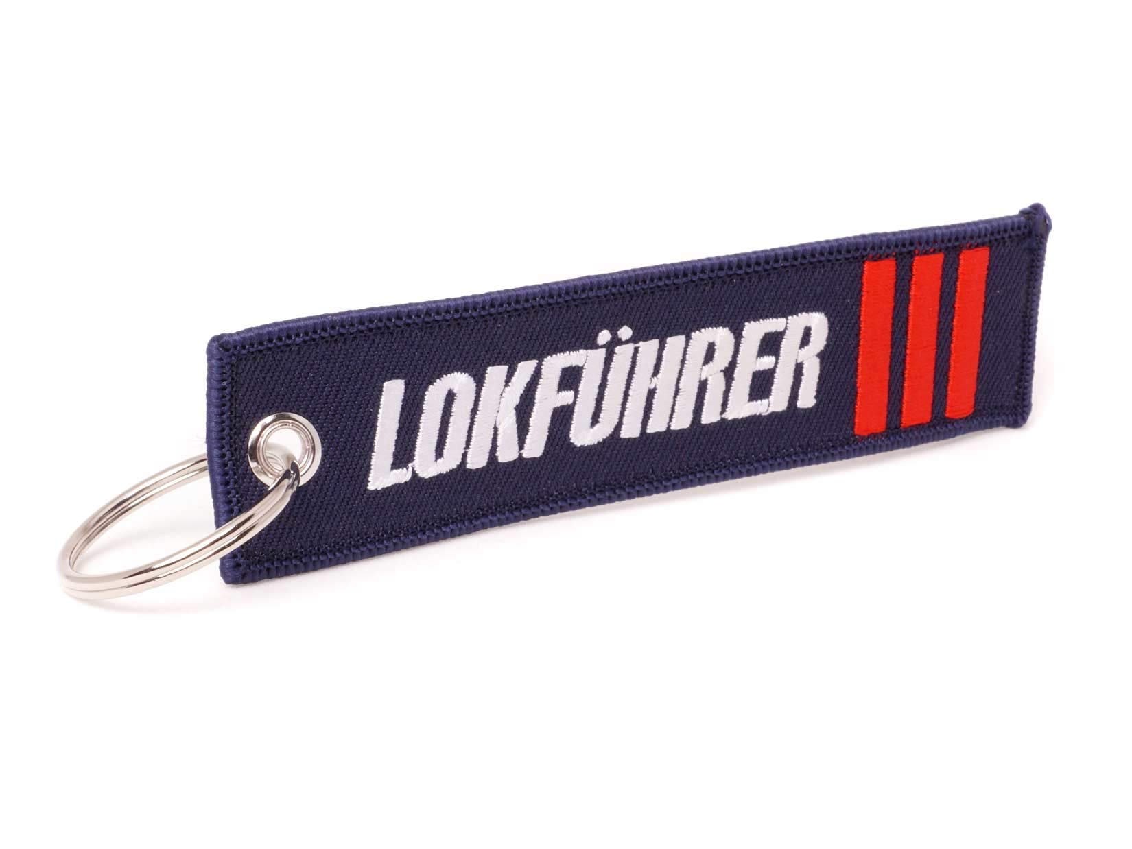 Fitwish Lokführer Schlüsselanhänger, Blau, Weiß, Rot - Lokführer mit 3 roten Streifen, Kratzfest, Polyester, Viskose, Unisex/Alle Altersgruppen, Eisenbahnfans, Bahner*innen, Erwachsene Fitwish Lokführer Schlüsselanhänger, Blau, Weiß, Rot - Lokführer mit 3 roten Streifen, Kratzfest, Polyester, Viskose, Unisex/Alle Altersgruppen, Eisenbahnfans, Bahner*innen, Erwachsene von Fitwish