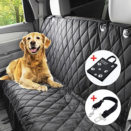 Wasserfest Autoschondecke, X-Große 152x147cm Hundedecke Auto Rückbank , Hochwertiges Anti-Rutsch Schondecke Hund Auto mit Einem Kostenlosen Sicherheitsgurt und Tragetasche für Autos Trucks Van und SUV Wasserfest Autoschondecke, X-Große 152x147cm Hundedecke Auto Rückbank , Hochwertiges Anti-Rutsch Schondecke Hund Auto mit Einem Kostenlosen Sicherheitsgurt und Tragetasche für Autos Trucks Van und SUV von Winipet