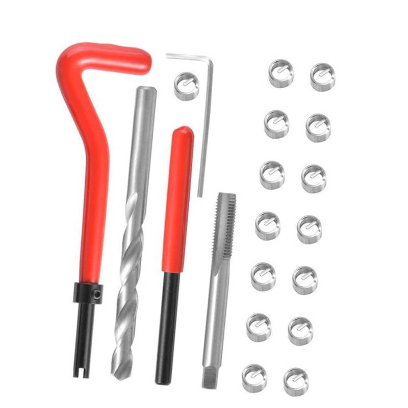 WinkWave 20-teiliges metrisches Gewindereparatur-Einsatzset M3 M4 M7 M9 M11 Auto Pro Spulenwerkzeug M11 * 1,5 von WinkWave