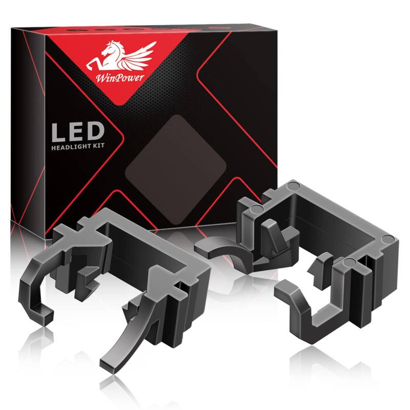 WinPower H1 LED Birne Basis Clips Adapter Halter Haltefedern Unterstützung Steckdose Zubehör für LED-Lampensockel, 2 Stücke von WinPower