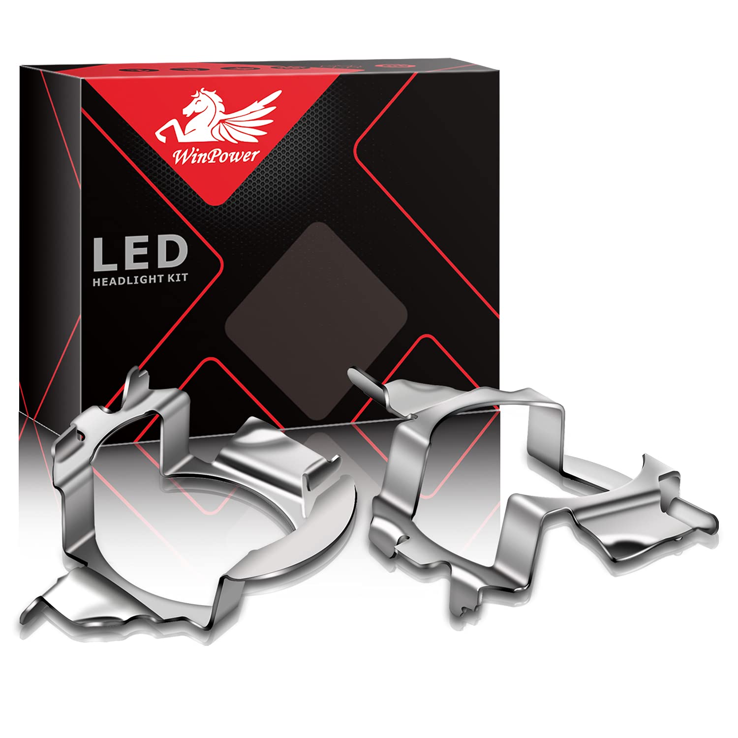 WinPower H7 LED Birne Basis Clips Adapter Halter Haltefedern Unterstützung Steckdose Zubehör Lampensockel Kompatibel mit BMW/Opel/Mercedes/Skoda/Volkswagen/Citroen/Lancia die meisten Modelle, 2 Stücke WinPower H7 LED Birne Basis Clips Adapter Halter Haltefedern Unterstützung Steckdose Zubehör Lampensockel Kompatibel mit BMW/Opel/Mercedes/Skoda/Volkswagen/Citroen/Lancia die meisten Modelle, 2 Stücke von WinPower