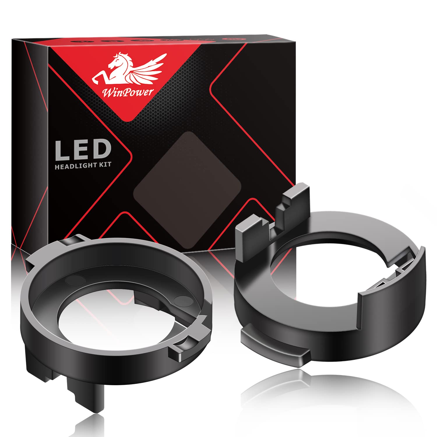 WinPower H7 LED Birne Basis Clips Adapter Halter Haltefedern Unterstützung Kompatibel mit Rio Cerato Forte Koup Soul Sedona Carnival Elantra Sonata8 Avante Azera Grandeur Genesis i30 usw., 2 Stücke WinPower H7 LED Birne Basis Clips Adapter Halter Haltefedern Unterstützung Kompatibel mit Rio Cerato Forte Koup Soul Sedona Carnival Elantra Sonata8 Avante Azera Grandeur Genesis i30 usw., 2 Stücke von WinPower