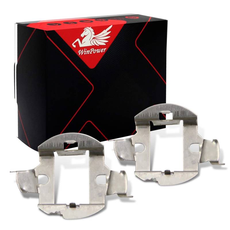 WinPower H7 HID Birne Base Clips Adapter Halter Unterstützung Umwandlung Zubehör kompatibel mit Mercedes Audi Astra H J Vectra C Passat B5 B5.5 etc., 2 Stücke von WinPower