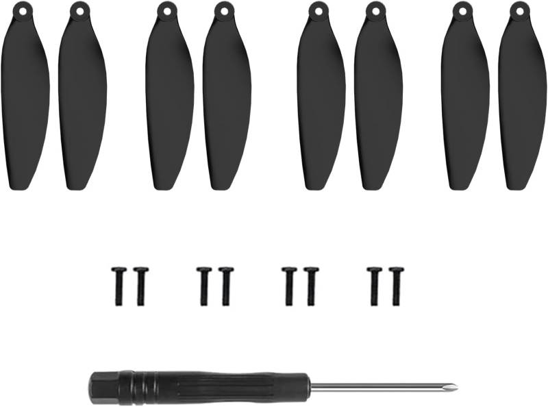 Wipkviey B12 Drohne Ersatz propeller Kit, Inklusive 4 Ersatzpropellerblätter A4, 4 Ersatzpropellerblätter B4, 8 Schrauben, Schraubendreher. von Wipkviey
