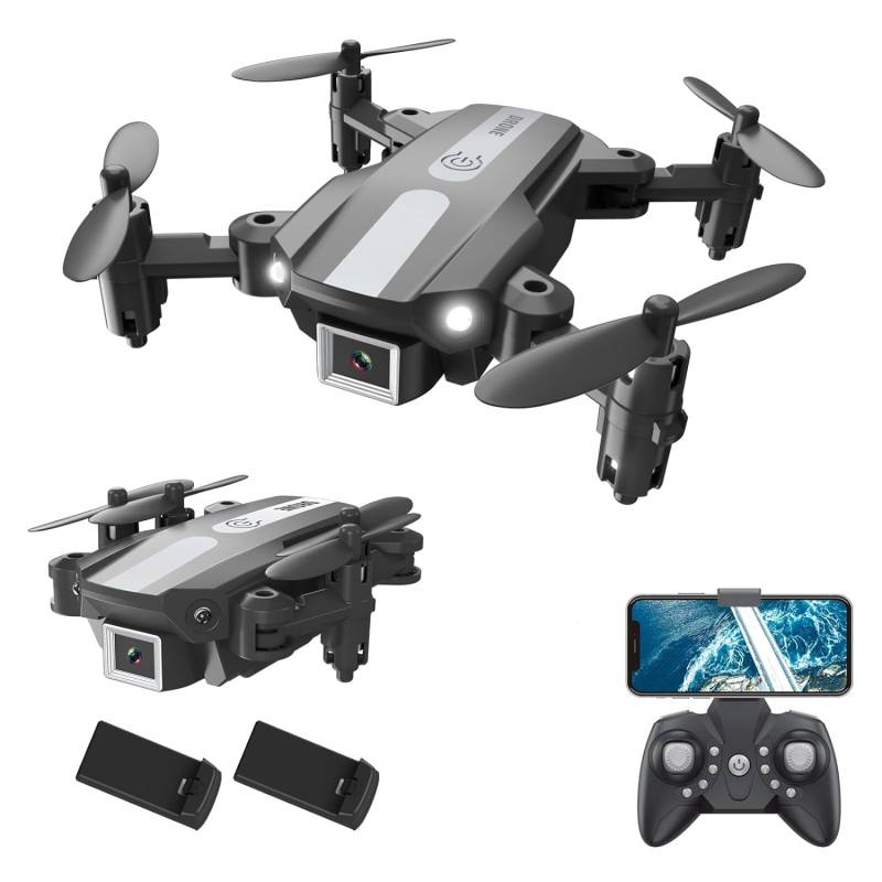 Wipkviey T25 Drohne mit kamera 1080p, Faltbar Mini Drohnen für Anfänger Erwachsene, FPV RC Quadrocopter mit 2 Batterien, WiFi Übertragung, Headless-Modus, Schwerkraft kontrolle von Wipkviey