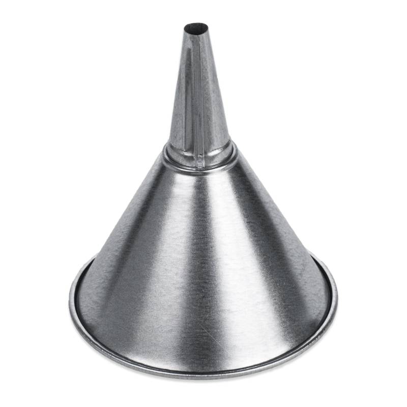 WirthCo 94471 Trichter King 15,2 cm Mittelauslauf Trichter mit abnehmbarem Messingsieb, verzinkt, für allgemeine Zwecke von WirthCo