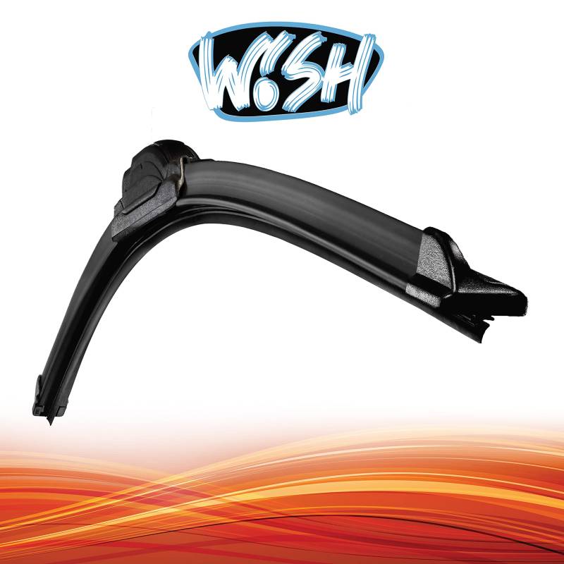 Wish® Universal Premium Front Scheibenwischer Länge: 26" 650mm Wischblätter Vorne Flachbalkenwischer UP26.B1.A von Wish