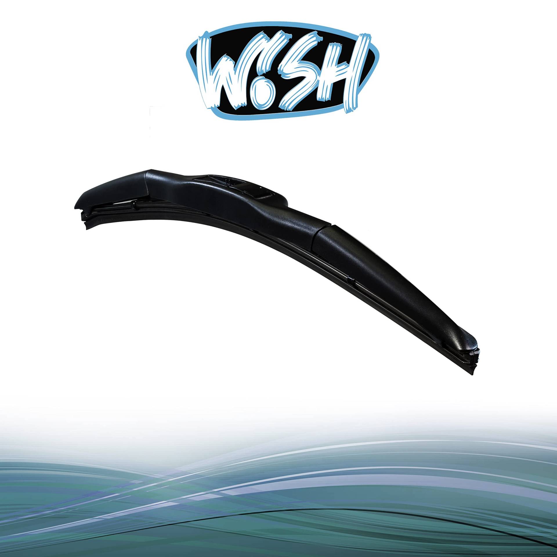 Wish® Hybrid Symbio Heck Scheibenwischer Länge: 14" 350mm Wischer Wischblatt Hinten Heckscheibenwischer Heckwischer HS14R von Wish