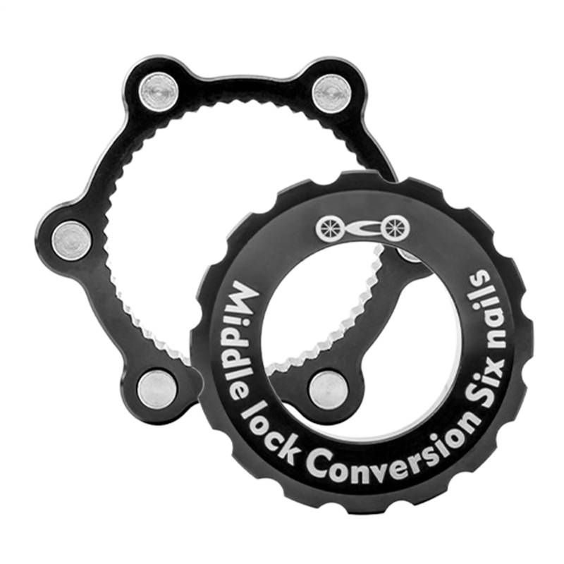 Zentralverriegelungsadapter - Centerlock -Adapter | Fahrradbremszentrumschloss | 54 Mm Aluminiumlegierung Zu 6 Löchern | Boost Boost Raight Convertion Raisse Compative Konvertieren von Wisylizv