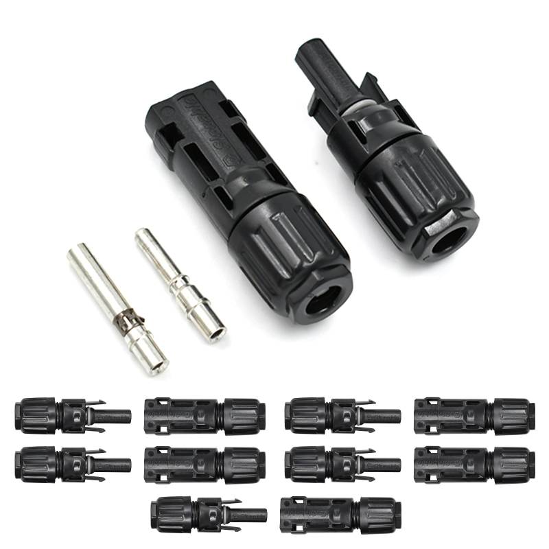 5 Paar Solarstecker Set IP68 Wasserdicht 1500V - Kompatibel für 10mm² Solarkabel, Photovoltaik Steckverbinder mit Sicherheitsverriegelung für Solarpanel & PV-Anlagen von Witproton