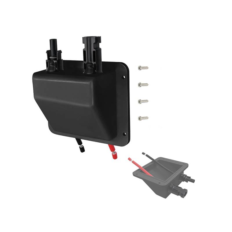 Witproton HandGold ABS Solar-Dachdurchführung Doppel Kabeldurchführung IP65 - UV-beständig & Wasserdicht für Wohnmobil/Wohnwagen/Boot - 6mm² Kabel (10cm) von Witproton