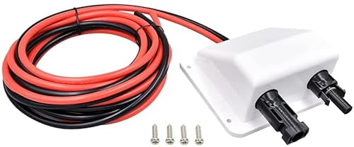 Witproton HandGold ABS Solar-Dachdurchführung Doppel Kabeldurchführung IP65 - UV-beständig & Wasserdicht für Wohnmobil/Wohnwagen/Boot - 6mm² Kabel (3M) von Witproton