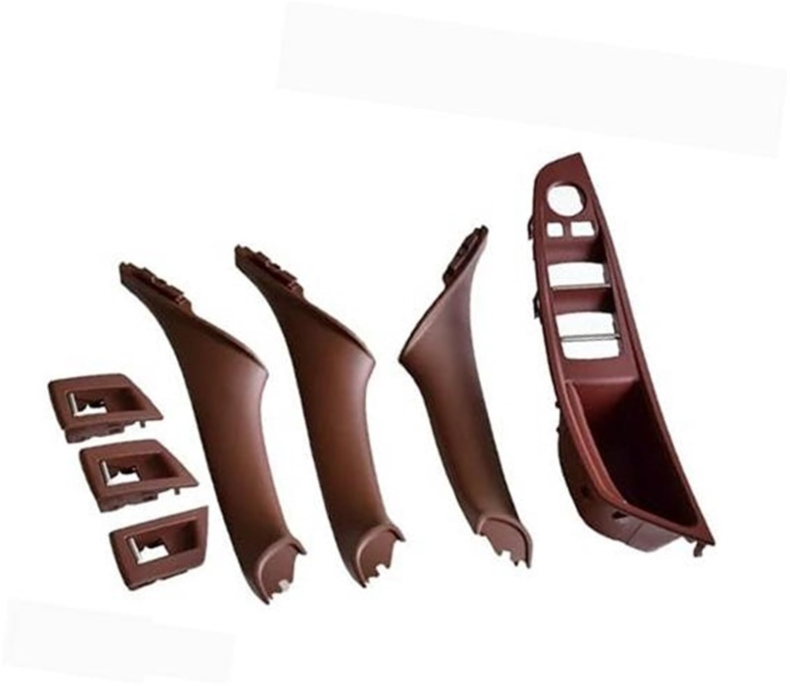 Wivplex, for, F10 F11 F18 2010-2016 RHD Rechts vorne Autofahrer, for Sitz, Armlehne Innentürgriff Innenverkleidung Zugverkleidungsabdeckung 4 7 Stück 51417225851 Türinnengriff(Wine Red-7Pcs) von Wivplex