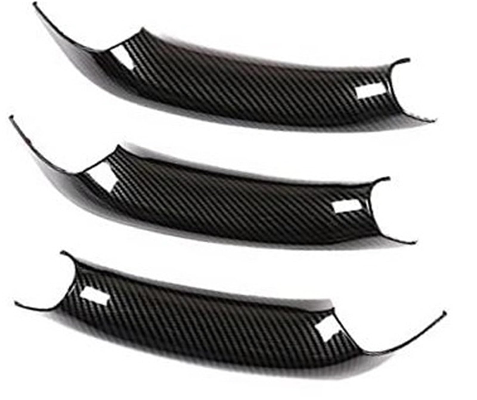 Wivplex, for, X3 X4 F25 G01 F26 G02 Auto-Innentürverkleidung Haltegriffabdeckungen ABS-Kohlefaser-Armlehnen-Schutzverkleidung Auto-Innentürgriff-Aufkleber(Black 2) von Wivplex