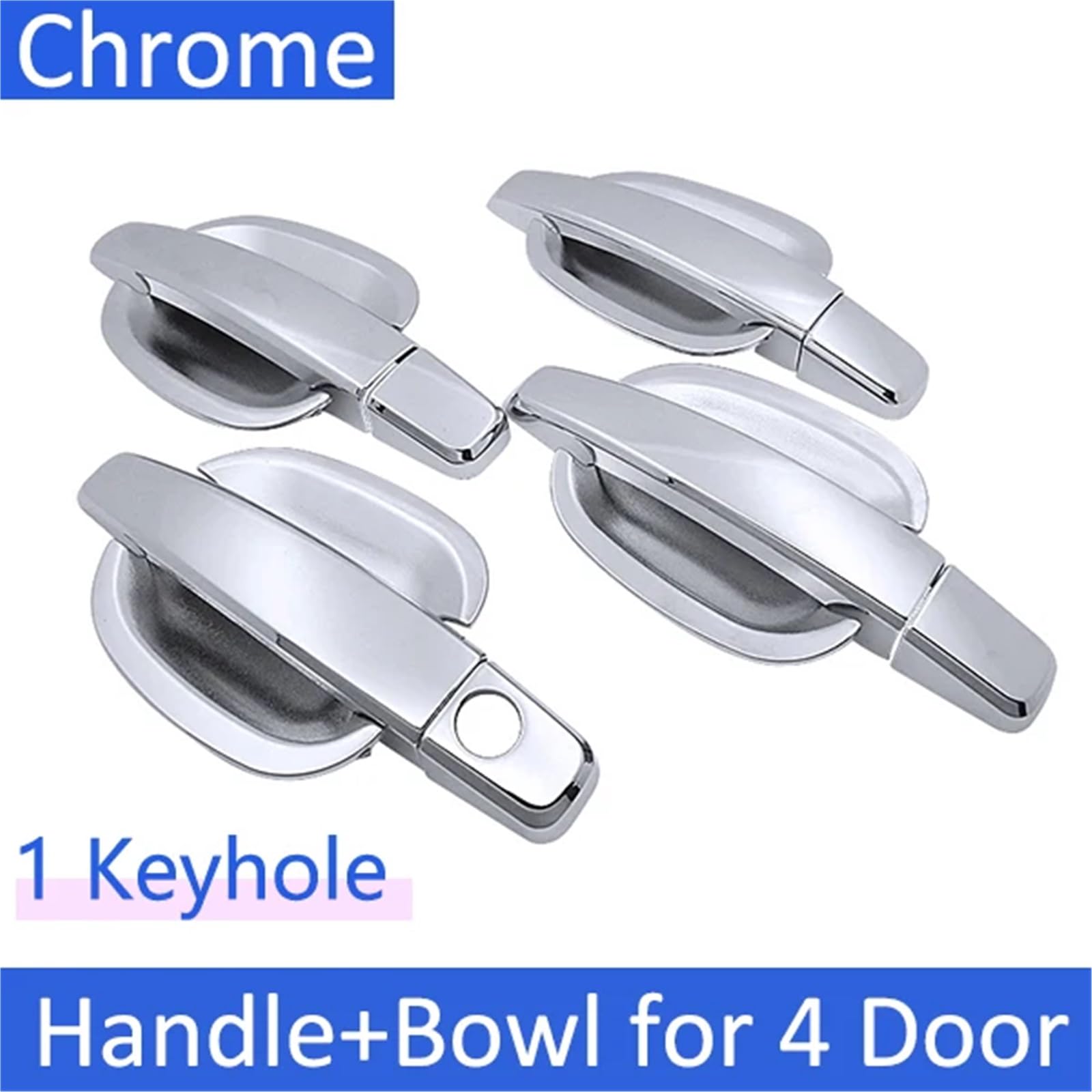 Wivplex, for Opel, Astra H A04 2004~2009, for Vauxhall, Astra Chrom-Türgriffabdeckung, Autozubehör, rostfreies Styling, kreative Zieraufkleber Zierleiste für Türgriffabdeckung(4HandleBowl 1Keyhole) Wivplex, for Opel, Astra H A04 2004~2009, for Vauxhall, Astra Chrom-Türgriffabdeckung, Autozubehör, rostfreies Styling, kreative Zieraufkleber Zierleiste für Türgriffabdeckung(4HandleBowl 1Keyhole) von Wivplex