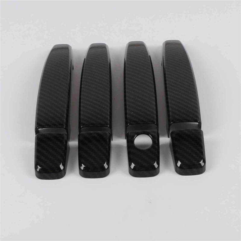 Wivplex, for Opel, for Vauxhall, Astra H 2004 2005–2009 Astra J 2010 2011–2015 ABS Carbon Black Autotürgriffabdeckung Verkleidung Autozubehör Zierleiste für Türgriffabdeckung(Carbon Black A) von Wivplex