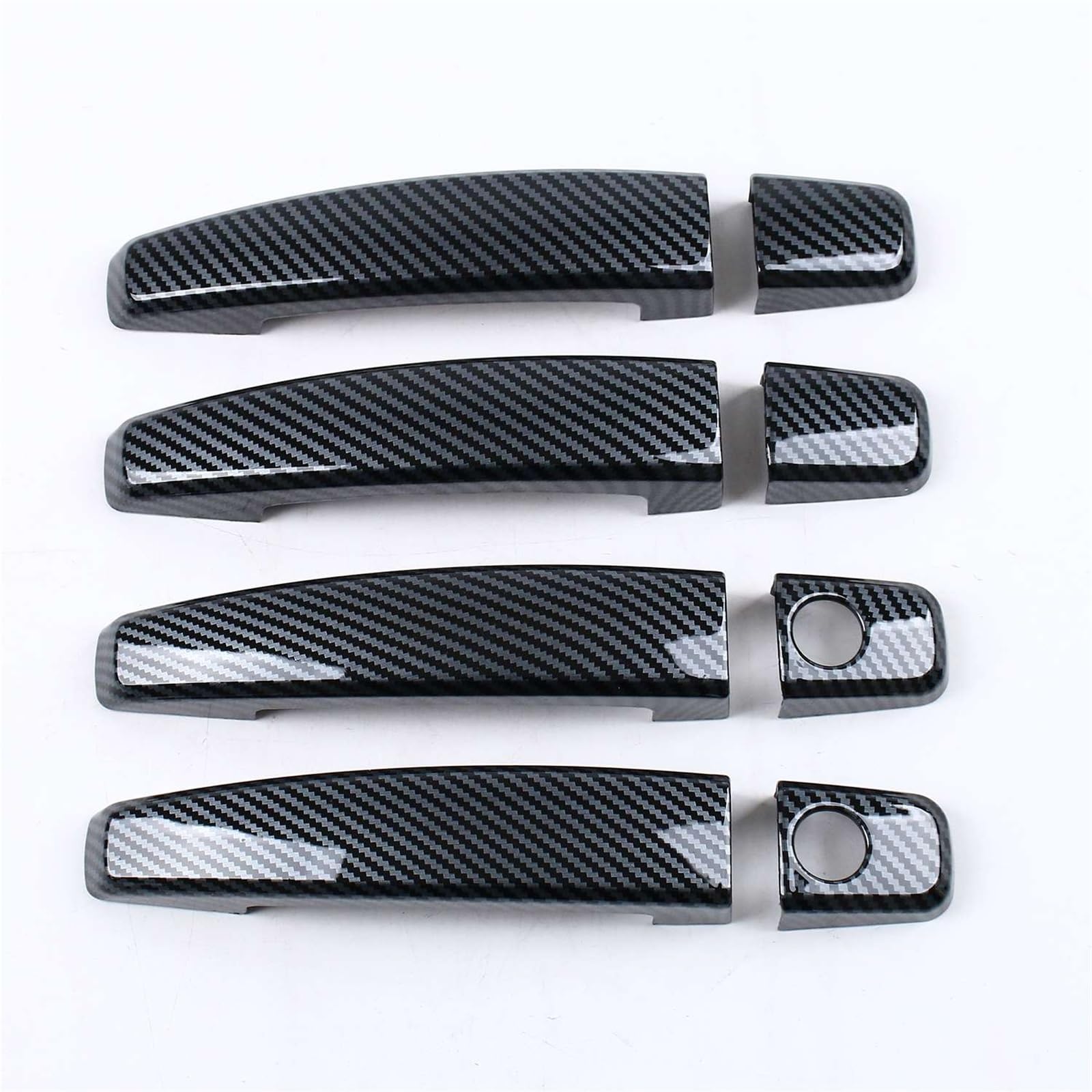 Wivplex, for Opel, for Vauxhall, Astra H 2004 2005–2009 Astra J 2010 2011–2015 ABS Carbon Black Autotürgriffabdeckung Verkleidung Autozubehör Zierleiste für Türgriffabdeckung(Carbon Black B) von Wivplex