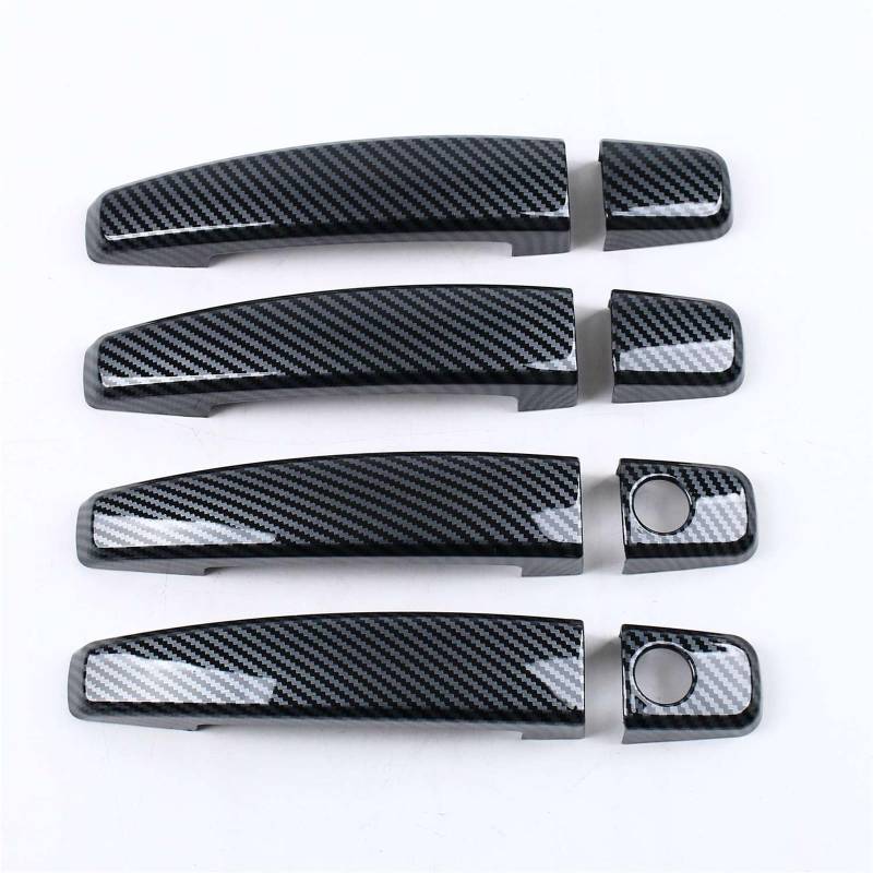Wivplex, for Opel, for Vauxhall, Astra H 2004 2005–2009 Astra J 2010 2011–2015 ABS Carbon Black Autotürgriffabdeckung Verkleidung Autozubehör Zierleiste für Türgriffabdeckung(Carbon Black B) von Wivplex