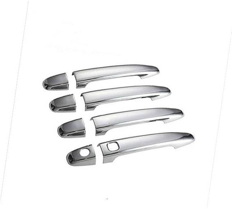 Wivplex, for Toyota, Premio Allion T260 2008~2019 Chrom Auto Türgriff Abdeckung Trim Set Zubehör Aufkleber Auto Styling Autotürgriffabdeckung(Black 1 Button) von Wivplex