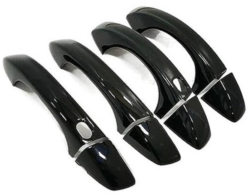 Wivplex, for VW, for T-ROC, 2016-2021 Chrom-Auto-Seitentürgriffabdeckung Autotürgriffabdeckung(Black 2 Buttons) von Wivplex