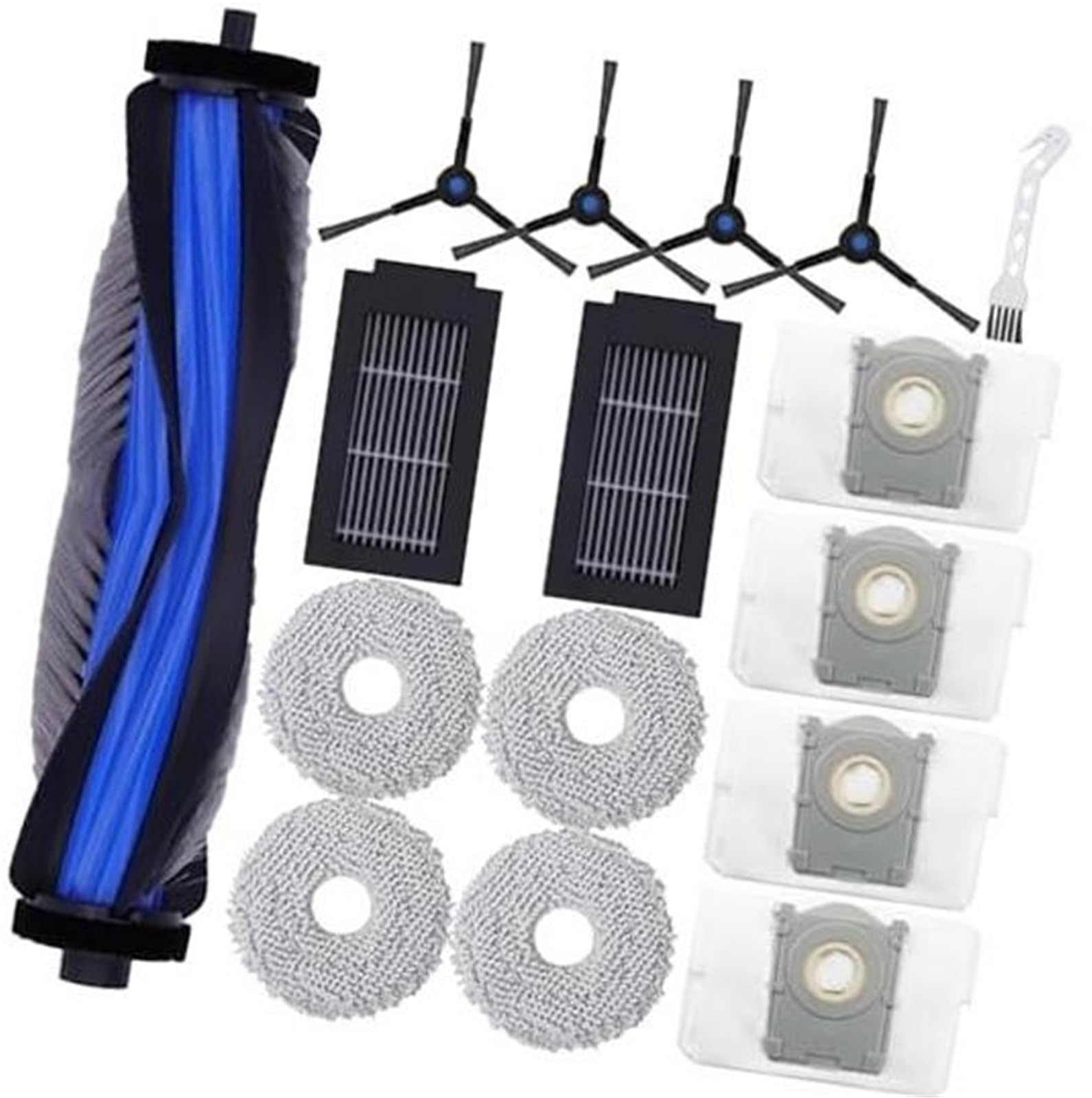 Wivplex 16er-Pack Ersatzteile for Ecovacs Deebot T50 Max T50 Pro T50 Omni T50 Pro Omni T50 Max Pro Omni Staubsauger, 1 Hauptbürste, 2 Filter, 4 Tücher, 4 Seitenbürsten, 4 Staubbeutel, 1 Reinigungsbürs Wivplex 16er-Pack Ersatzteile for Ecovacs Deebot T50 Max T50 Pro T50 Omni T50 Pro Omni T50 Max Pro Omni Staubsauger, 1 Hauptbürste, 2 Filter, 4 Tücher, 4 Seitenbürsten, 4 Staubbeutel, 1 Reinigungsbürs von Wivplex