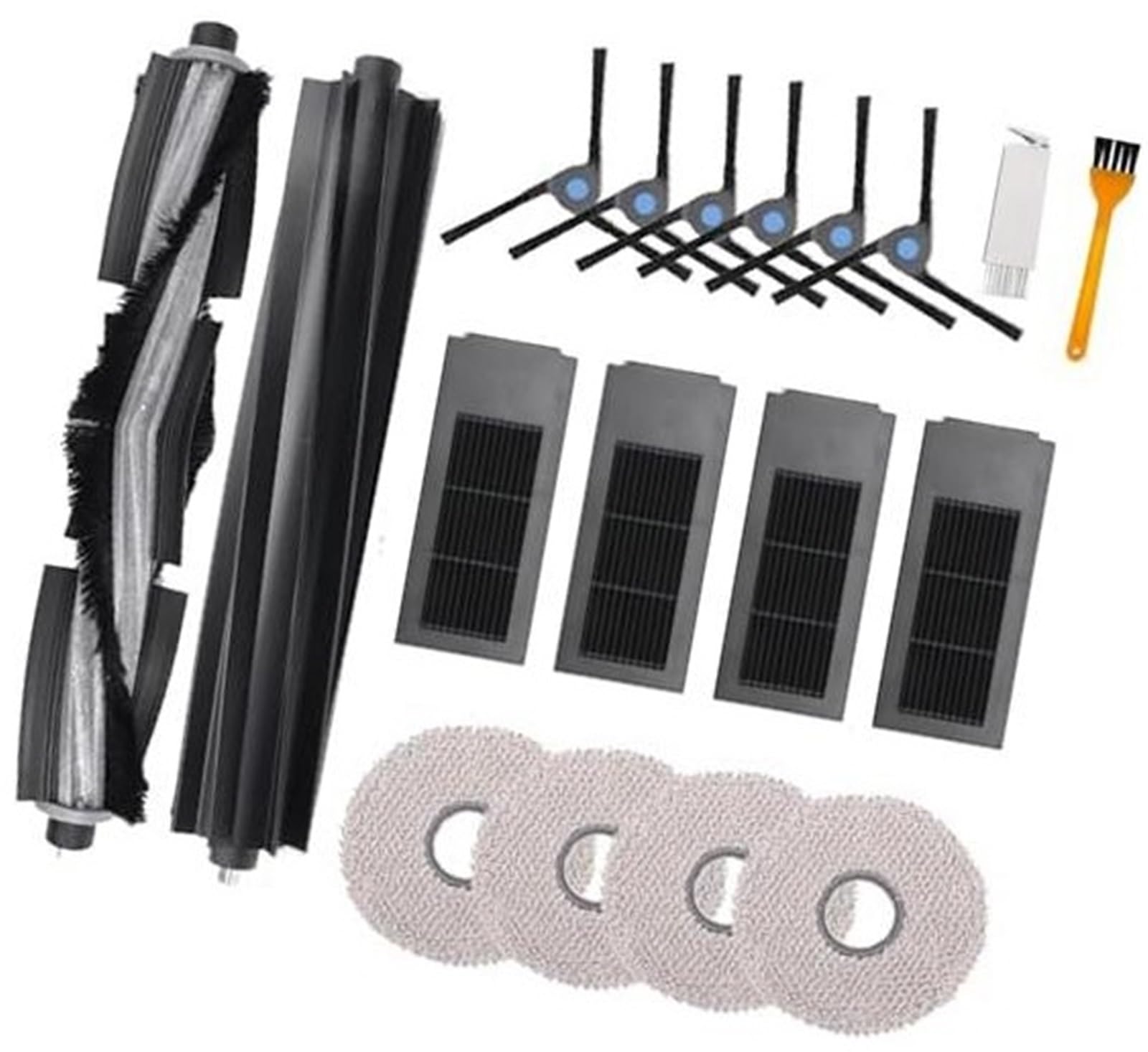 Wivplex 18-teiliges Zubehör, Ersatzteile for Staubsauger Ecovacs Deebot X2 X2 Omni X2 Pro DEX86, 2 Hauptbürsten, 4 Hepa-Filter, 6 Seitenbürsten, 4 Wischtücher, 2 Reinigungsbürsten Staubsauger-Ersatzse Wivplex 18-teiliges Zubehör, Ersatzteile for Staubsauger Ecovacs Deebot X2 X2 Omni X2 Pro DEX86, 2 Hauptbürsten, 4 Hepa-Filter, 6 Seitenbürsten, 4 Wischtücher, 2 Reinigungsbürsten Staubsauger-Ersatzse von Wivplex