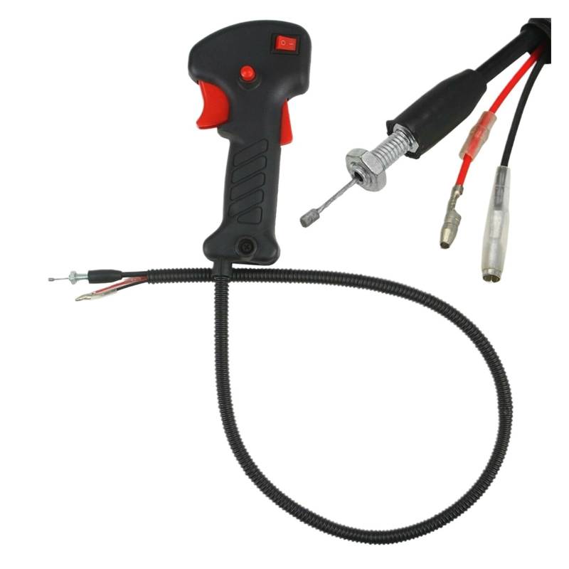 Wivplex 1pc Strimmer Schalter Ersatz Gas Control Schalter Griff Rasenmäher Pinsel Cutter Griff Schalter Gas Trigger Gasgriffschalter für Rasenmäher von Wivplex
