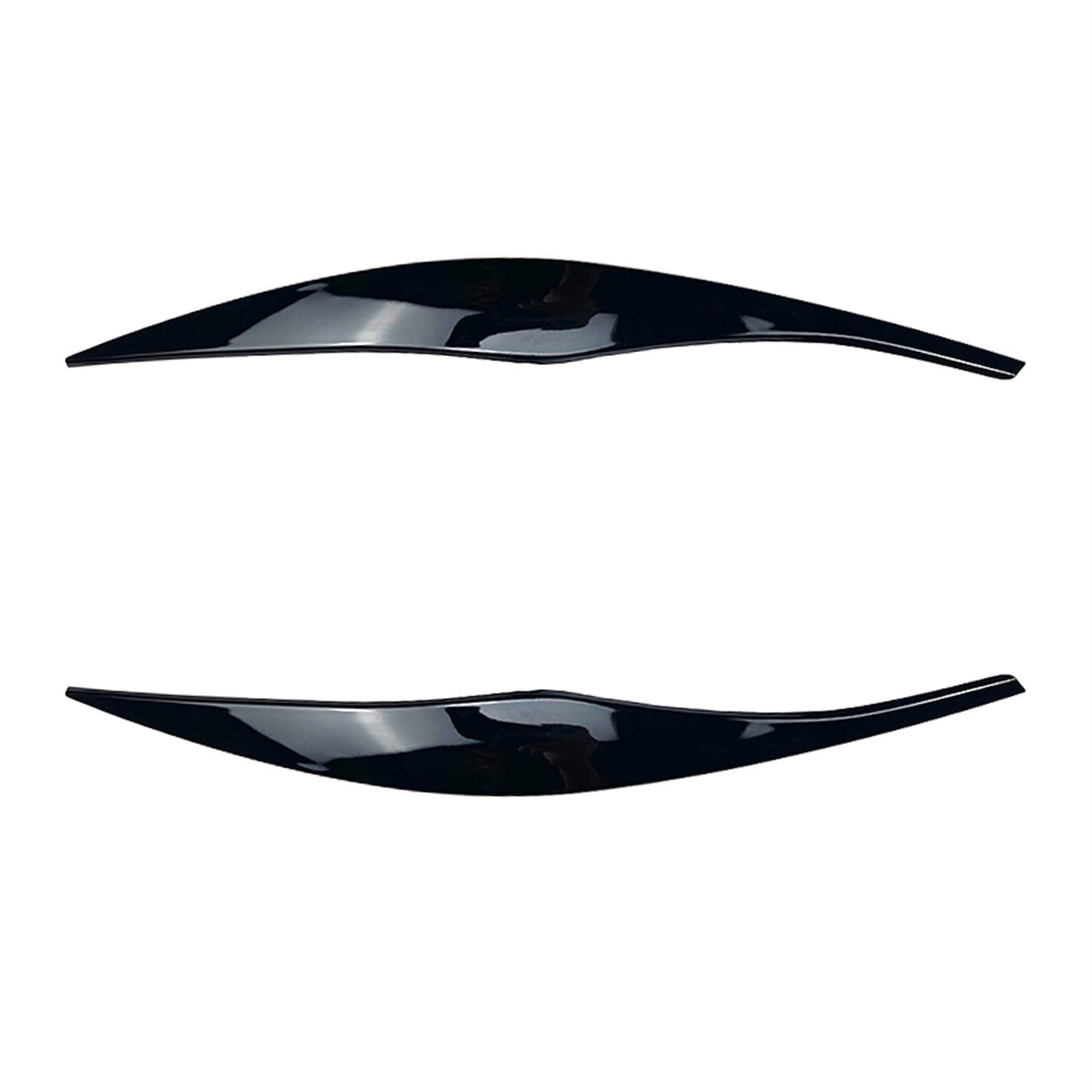 Wivplex 2 Stück ABS glänzend Schwarze Scheinwerfer-Augenbrauen Augenlid, for BMW, for 3er E90 E91 2005 2006 2007 2008 2009 2010 2011 Sedan Touring Scheinwerfer-Augenbrauenabdeckung(Gloss Black) von Wivplex