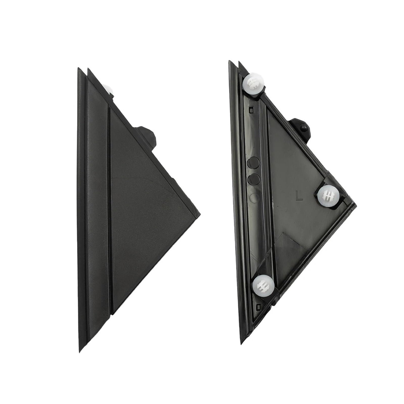 Wivplex 2 Stück mattschwarze linke und rechte Türspiegel-Flaggenabdeckungsleisten, dreieckige Zierplatte for Rückspiegel, passend for Fiat, for 500 2012–2019, #1SJ85KX7AA Dreieckige Abdeckung für Seit Wivplex 2 Stück mattschwarze linke und rechte Türspiegel-Flaggenabdeckungsleisten, dreieckige Zierplatte for Rückspiegel, passend for Fiat, for 500 2012–2019, #1SJ85KX7AA Dreieckige Abdeckung für Seit von Wivplex