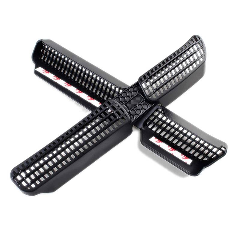 Wivplex 2PCS Auto unter Sitz Boden Klimaanlage AC Heizung Air Vent Outlet Abdeckung Aufkleber Grille Matte Rahmen, for Skoda, for Karoq 2017 2018 Auto-Lüftungsschlitzabdeckung von Wivplex