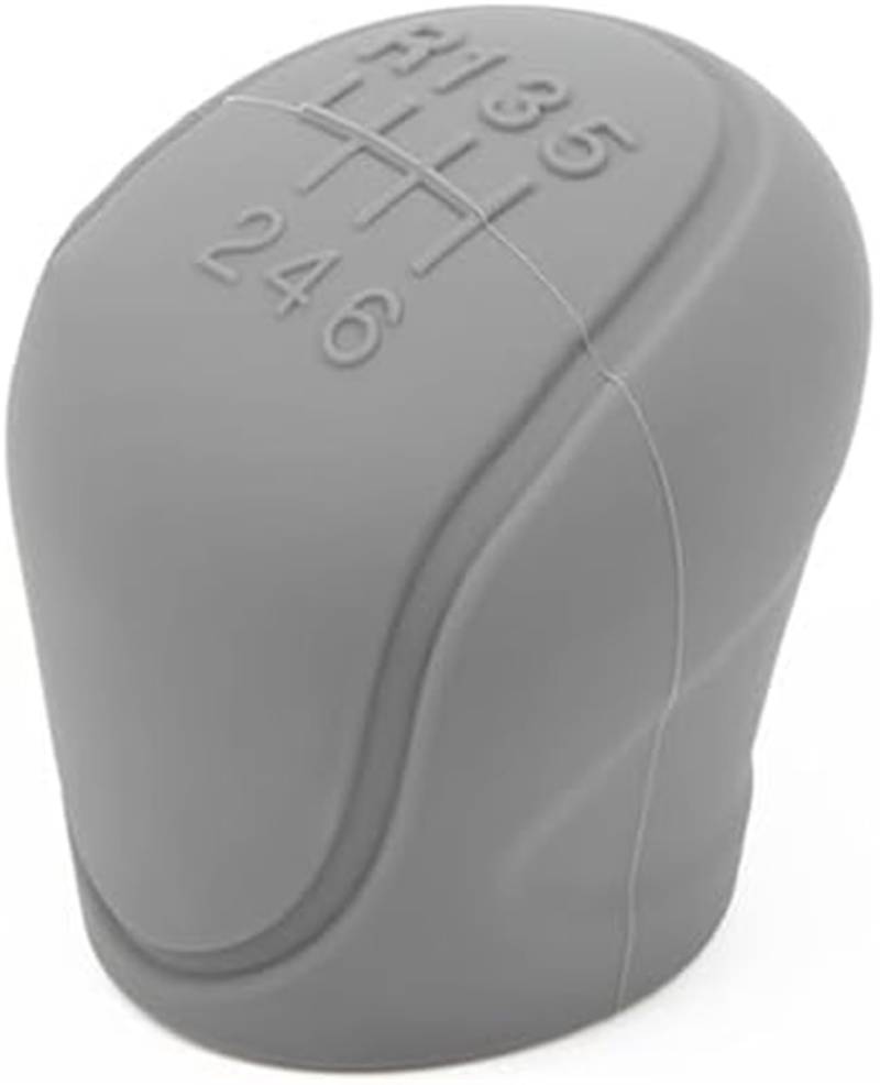 Wivplex 6-Gang-Schaltknaufabdeckung, universelle Auto-Schaltknaufabdeckung, verbesserter TPU-Silikon-Schalthebelabdeckungskopf, for manuellen automatischen Auto-Schaltknauf Auto-Schaltknauf(Grey) von Wivplex