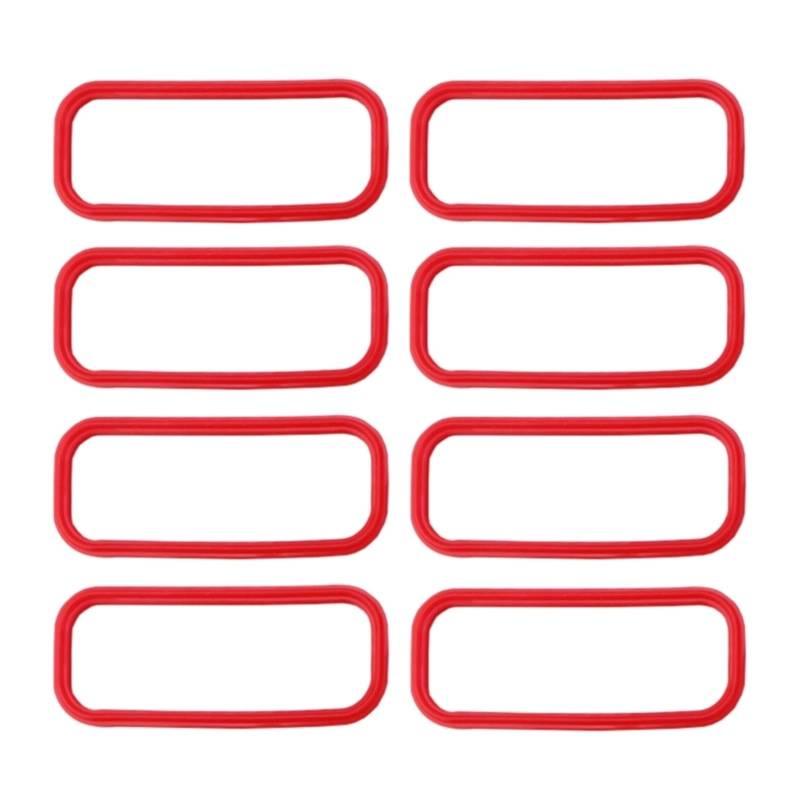 Wivplex 8-teiliger O-Ring-Dichtungssatz for die untere Dichtung des LS-Ansaugkrümmers LS1 LS6 Fast LSX, for Camaro, Corvette GTO Ansaugkrümmer Ansaugkrümmerdichtung von Wivplex