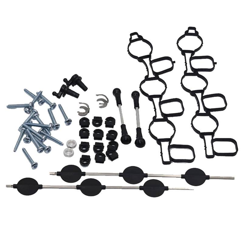 Wivplex Ansaugkrümmer-Wirbelklappen, for, A4 A5 A6 A8 Q5 Q7, for VW, for Touareg, Phaeton 2.7 3.0TDI DICHTUNGSSATZ 059129711 059129712 Ansaugkrümmerdichtung von Wivplex