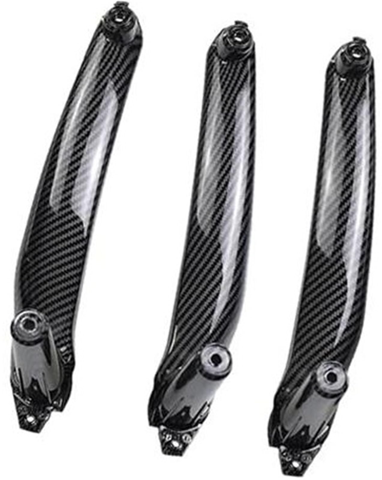 Wivplex Armlehne aus Kohlefaser, for, E70 E71 E72 X5 X6 2007–2014, Auto-Innentürgriff, Innenverkleidung, Zugverkleidung Türinnengriff(LHD-Carbon-3Pcs) von Wivplex