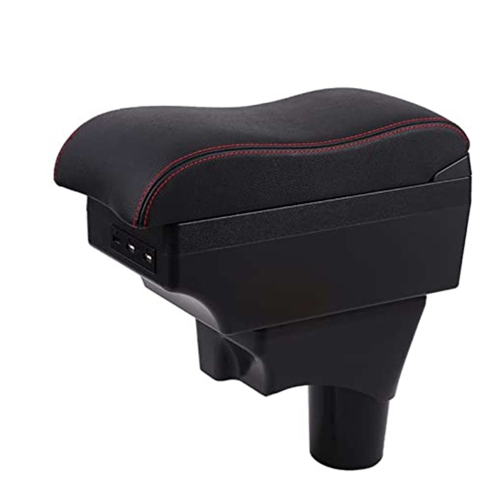 Wivplex Armlehnenbox Mittelkonsole Armlehne, for Nissan, for March, for Micra, K13 MK4 IV Auto Central Console Storage Car(Black C2 7 USB) von Wivplex