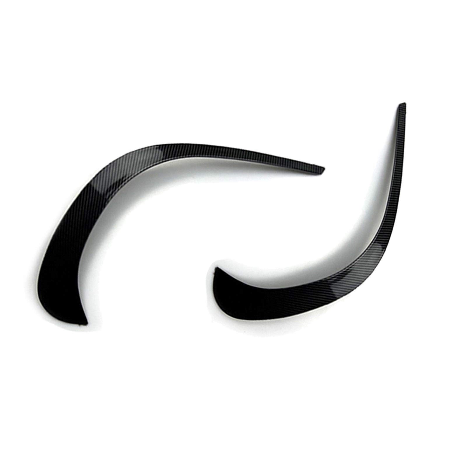 Wivplex Auto Frontstoßstange Splitter Spoiler Seitliche dekorative Abdeckungen Zierleisten, for Mercedes-Benz, GLC Klasse GLC260 GLC300 AMG 2020 Autospoiler-Dekoration(CarbonLook) von Wivplex