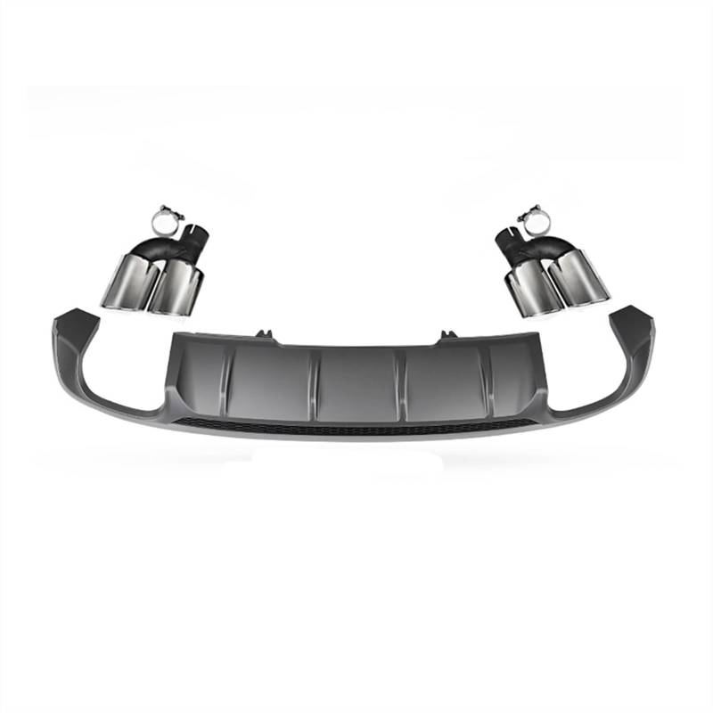 Wivplex Auto-Heckstoßstangen-Diffusor-Lippenspoiler, for, A5 for Schrägheck 2-Türer 2017–2019, Auto-Hecklippenspoiler, PP Heckspoiler(Grey (with Tips)) von Wivplex