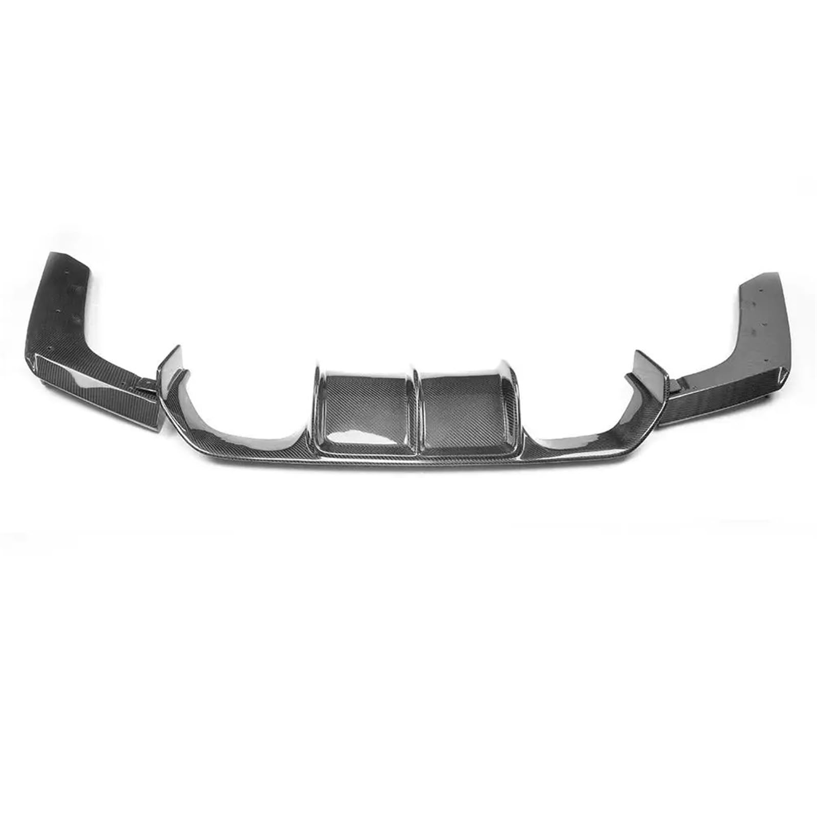 Wivplex Auto-Heckstoßstangen-Diffusor-Lippenspoiler, for, for 3er-4er-Serie F80 M3 F82 F83 M4 2014–2019, Heckdiffusor, glänzend Schwarze Kohlefaser Heckspoiler(Carbon Fiber V) von Wivplex