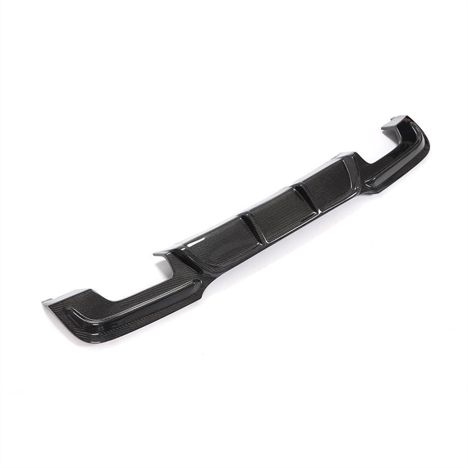 Wivplex Auto-Heckstoßstangen-Diffusor-Lippenspoiler, for, for 3er E90 M Sport 325i 335i 2009–2012, Auto-Heckstoßstangen-Diffusor-Lippen-Kohlefaser Heckspoiler(4 Outlet Carbon) von Wivplex