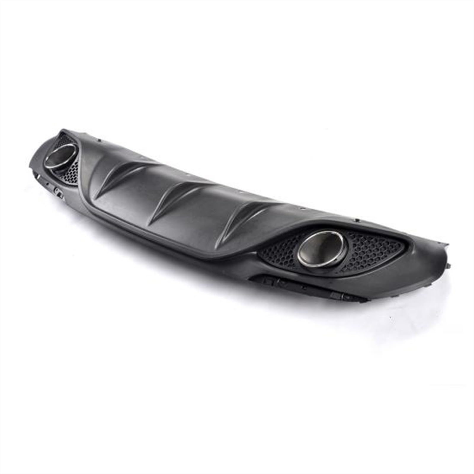 Wivplex Auto-Heckstoßstangen-Diffusor-Lippenspoiler, for Alfa Romeo, for Giulia Limousine 4-Türer 2016–2020 Quadrifoglio TI, Auto-Heckdiffusor-Auspuffspitzen, PP Heckspoiler(Without Reflectors) von Wivplex