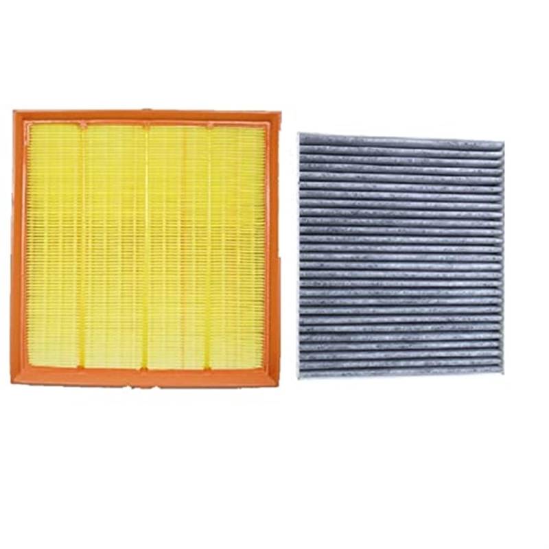 Wivplex Auto-Luftfilter-Innenraumfilter, for Cadillac, SRX 2009–2017 2.8AT 3.0AT 3.6AT Modellfiltersatz OEM 20897358 13271190 13271191 Auto-Luftfilter(Yellow 2 Pcs Filter Set) von Wivplex