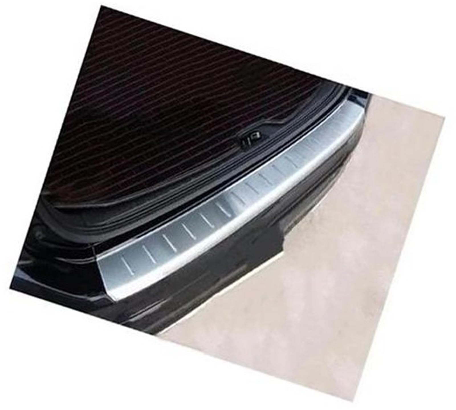 Wivplex Auto-Nachschützer, Edelstahl, Heckstoßstange, Kofferraum, Kotflügel, Einstiegsleisten, Schutzabdeckungen, for Volvo, XC60 2014–2017 Heckstoßstangenschutz fürs Auto(Black 1pc Out) von Wivplex