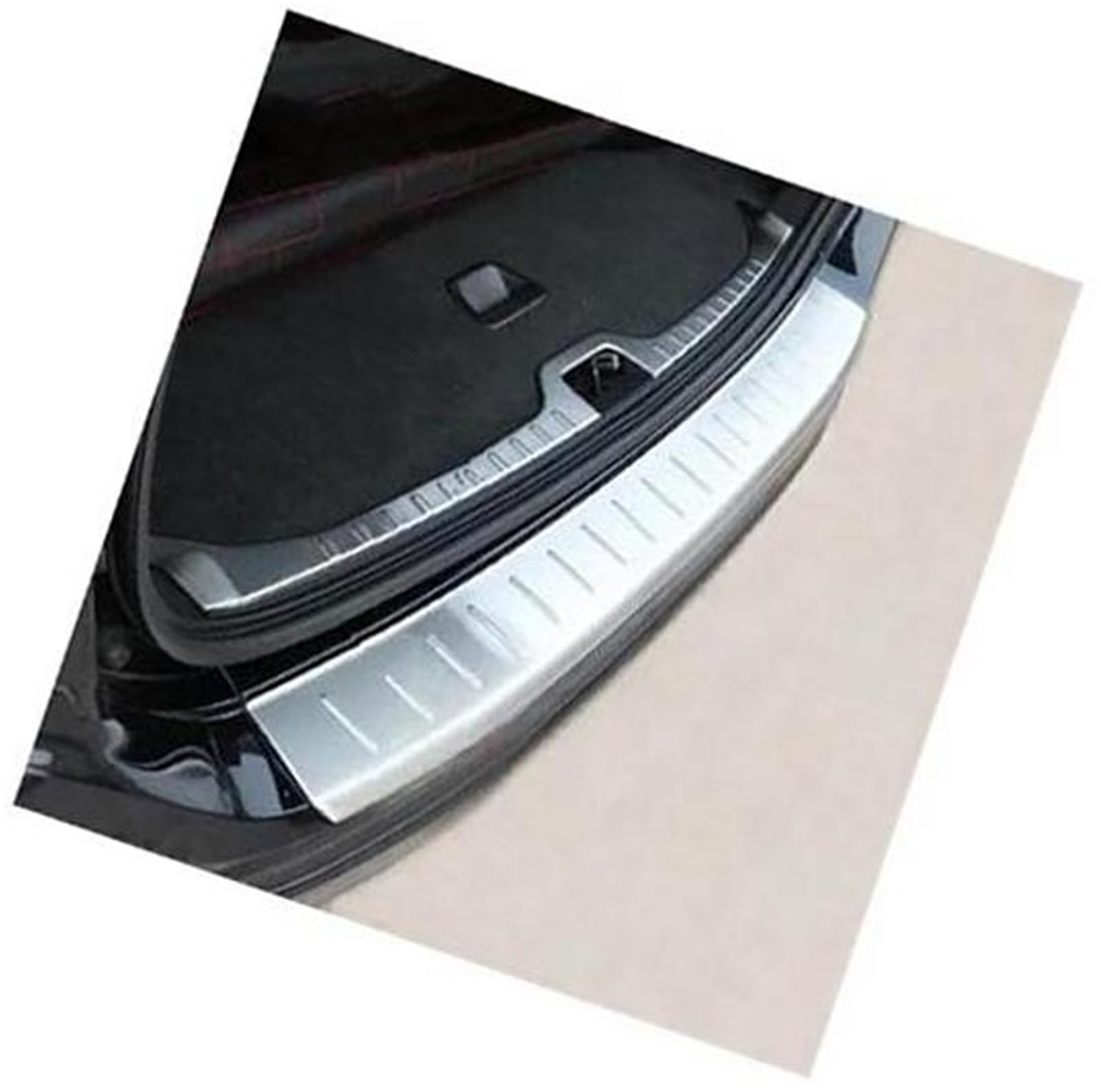 Wivplex Auto-Nachschützer, Edelstahl, Heckstoßstange, Kofferraum, Kotflügel, Einstiegsleisten, Schutzabdeckungen, for Volvo, XC60 2014–2017 Heckstoßstangenschutz fürs Auto(Black In and Out) von Wivplex