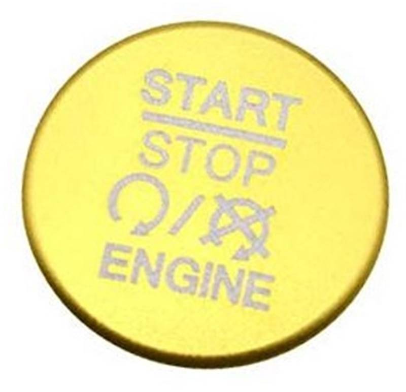 Wivplex Auto Styling Auto Motor Zündung Start Stop Taste Schalter Ring Aufkleber Abdeckungen Fall, for Jeep, Renegade Commander Motorstartknopfring von Wivplex