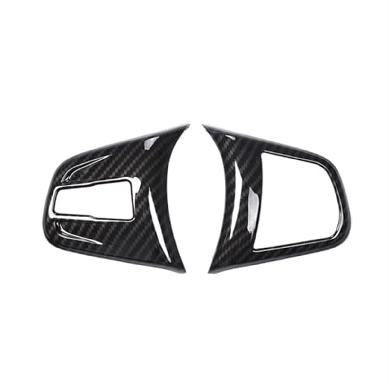 Wivplex Auto-Styling Lenkradtasten Abdeckung Zierleiste Aufkleber, for, X1 F48 2er Active Tourer F45 F46 Zubehör Auto-Lenkrad-Aufkleber(Carbon Fiber) von Wivplex