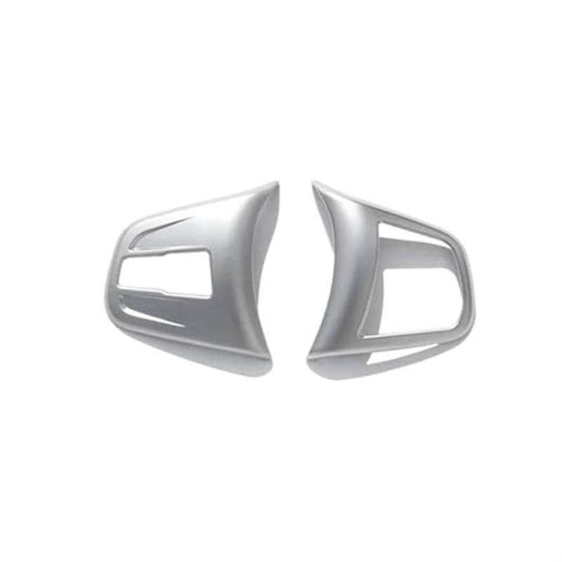 Wivplex Auto-Styling Lenkradtasten Abdeckung Zierleiste Aufkleber, for, X1 F48 2er Active Tourer F45 F46 Zubehör Auto-Lenkrad-Aufkleber(Silver) von Wivplex