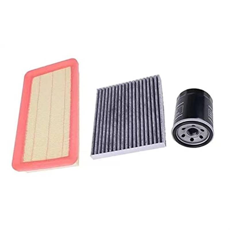 Wivplex Autofilter-Set Öl-Kraftstoff-AC-Filter for GA5 2.0L GS5 2.0L Automotorteile Autofilter-Set 8105005BAS030 Auto-Luftfilter(Black 3-Piece Set) von Wivplex