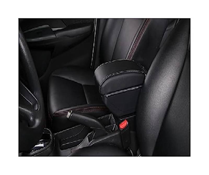 Wivplex Autozubehör, for Dacia, for Duster 2019 2020 2021 2022 Armlehnenbox Mittelkonsole Aufbewahrungsdekoration mit USB(Black C3 Black White 7usb) von Wivplex