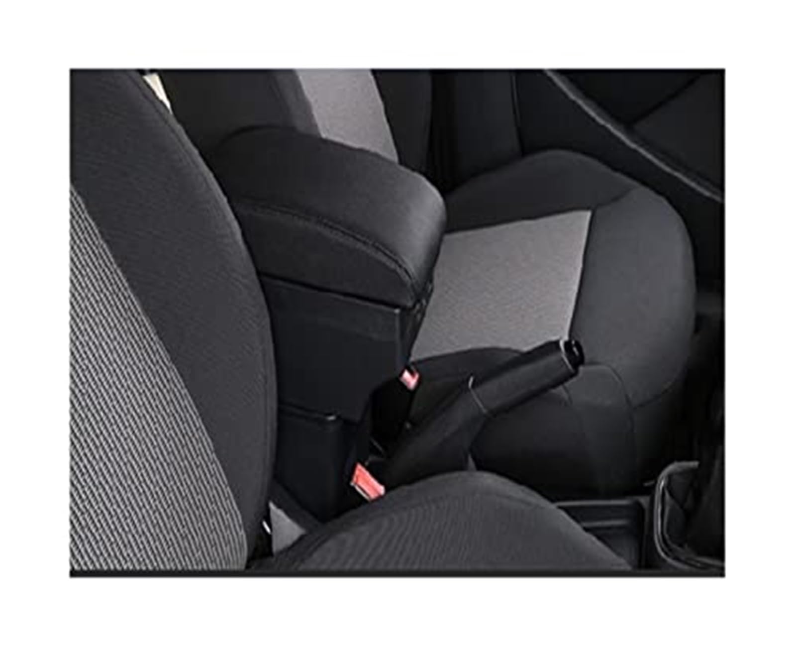Wivplex Autozubehör, for Seat, for Leon Auto-Armlehnenbox, Armlehne, Auto-Armlehne, Mittelkonsole, Aufbewahrungsbox(Black C-Black Black Line) von Wivplex