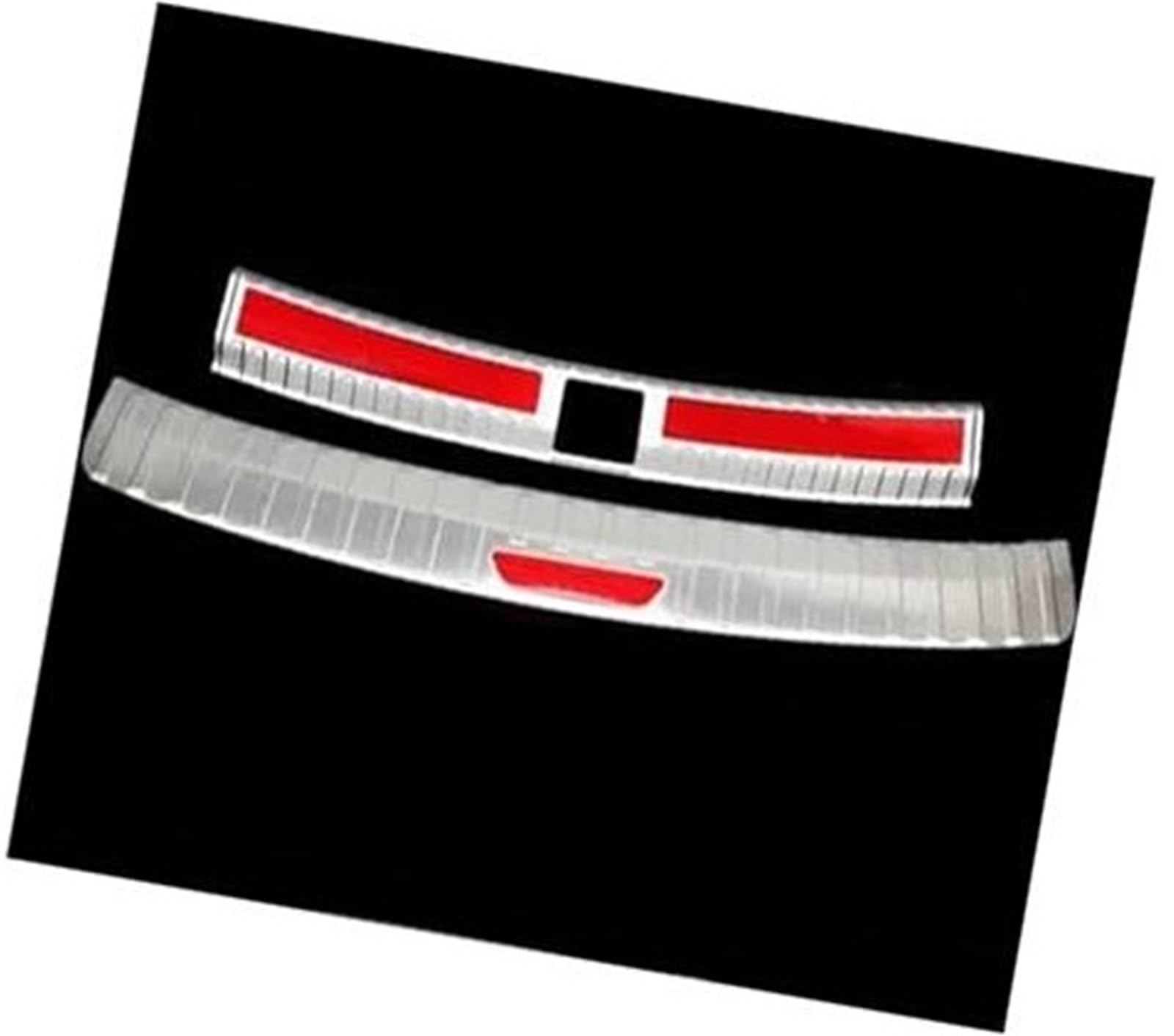 Wivplex Autozubehör, for Skoda, for Karoq, 2017 2018–2022, Kofferraum-Schwellenschutzplatte, Kratzfeste Schutzdekoration Heckstoßstangenschutz fürs Auto(Black 9) von Wivplex